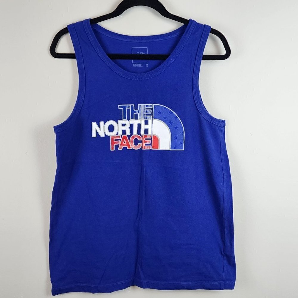 The North Face blue tank top men Medium summer sleeveless